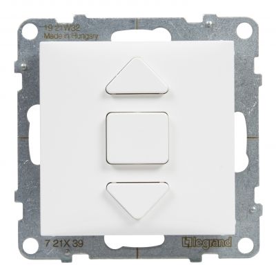 Suno Łącznik Rolet - 6 Ax - 250V - 3 Pozycyjny: Góra Dół Stop - Bezpośrednie Sterowanie Roletami Biały 721139 LEGRAND (721139)